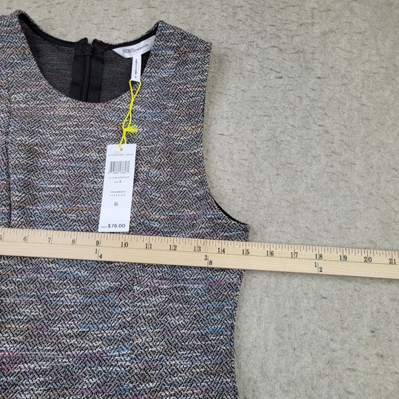 BCBGeneration Fit & Flare‎ Skater Dress Womens Size 6 Gray Sleeveless NEW - Picture 9 of 13